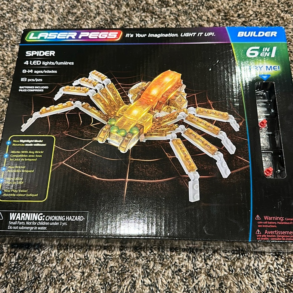 Retired - NIB Laser Peg Spider